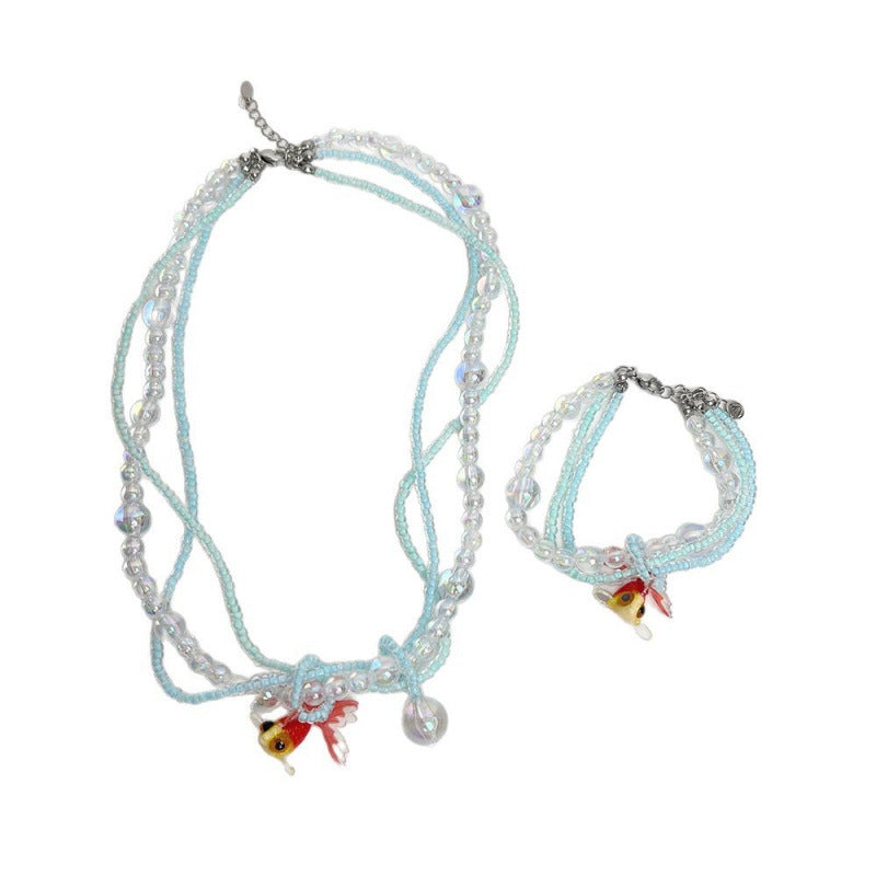 Vintage Goldfish Twin Necklace