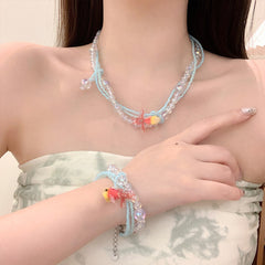 Vintage Goldfish Twin Necklace