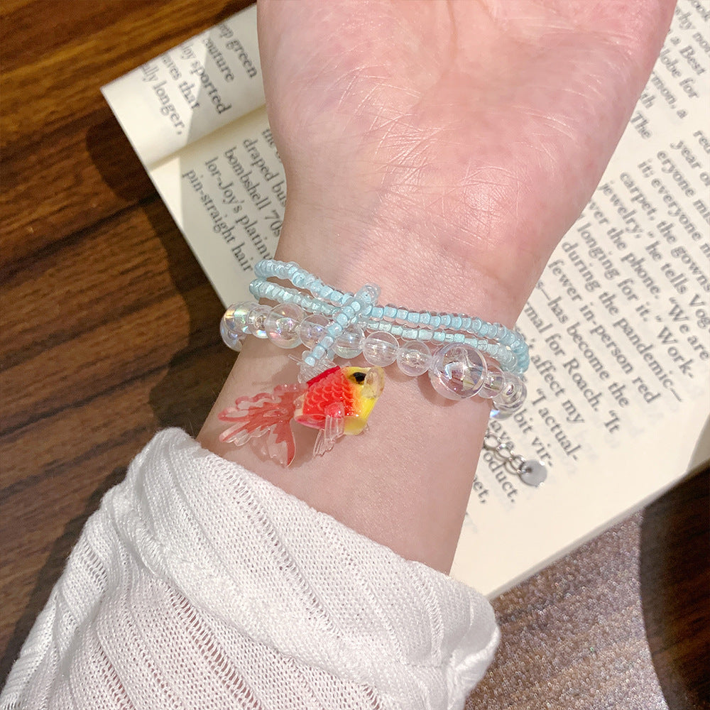 Vintage Goldfish Twin Necklace